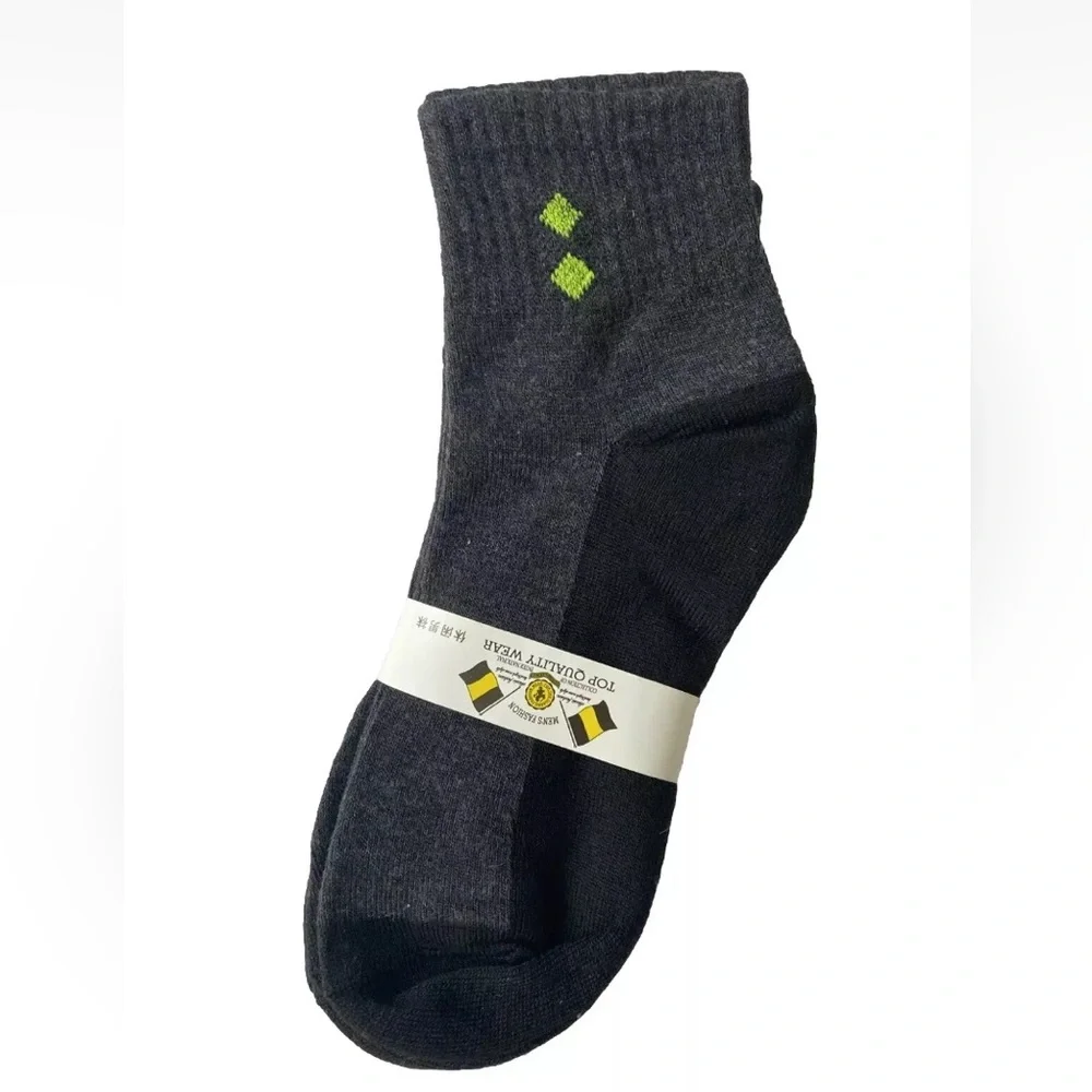 Men’s Black And Grey Fashion Socks 5 Pair OS